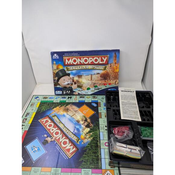 MONOPOLY Jerusalem Family Board Game from Israel In Hebrew and English - Picture 1 of 9